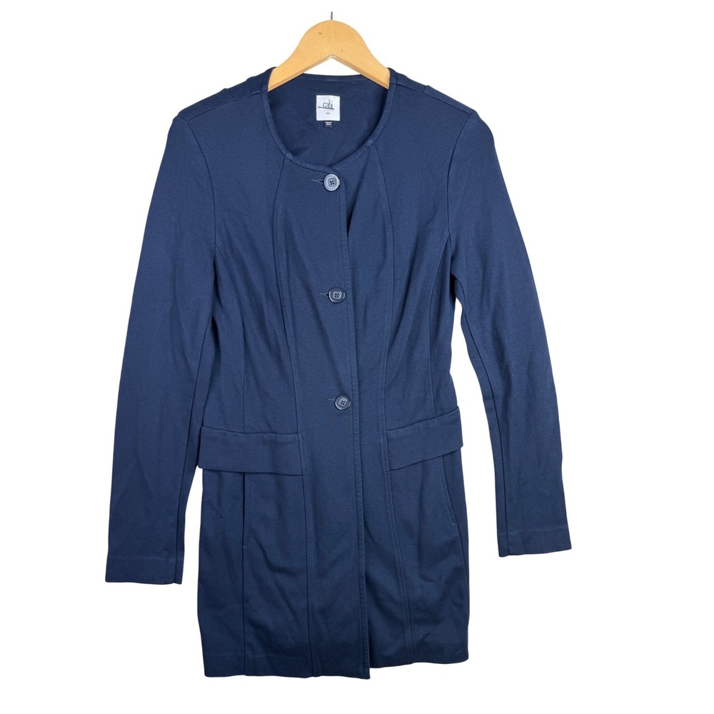 Cabi Lido Duster Button Down Jacket size Small‎ Blue